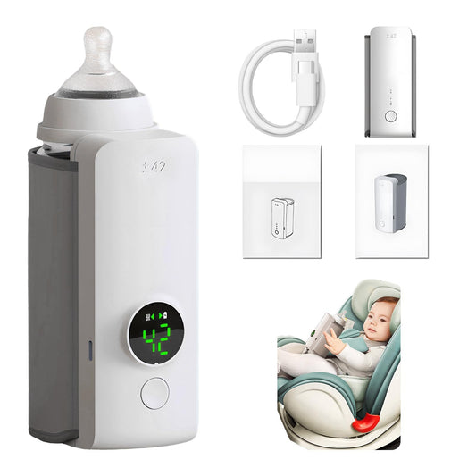 Portable USB Baby Bottle Warmer – Rechargeable & Constant Temperature