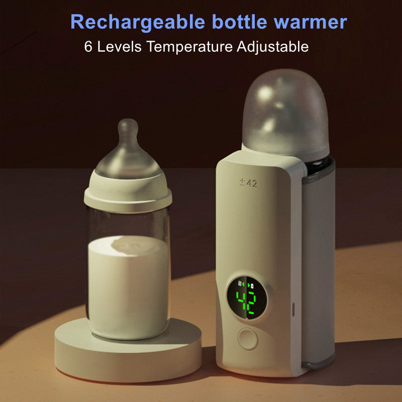 Portable USB Baby Bottle Warmer – Rechargeable & Constant Temperature